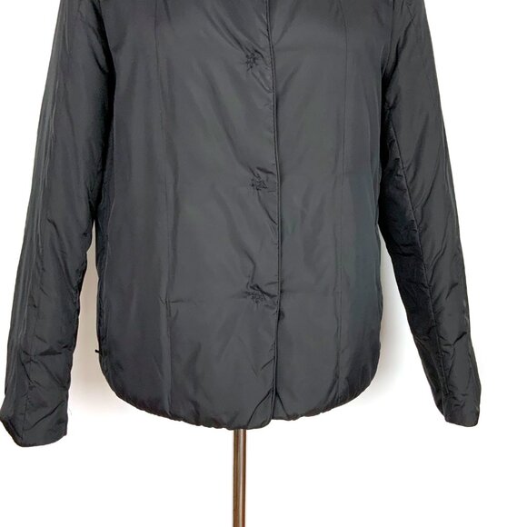 Eileen Fisher Black Riversable Down Filled Short Jacket PM - Picture 5 of 16
